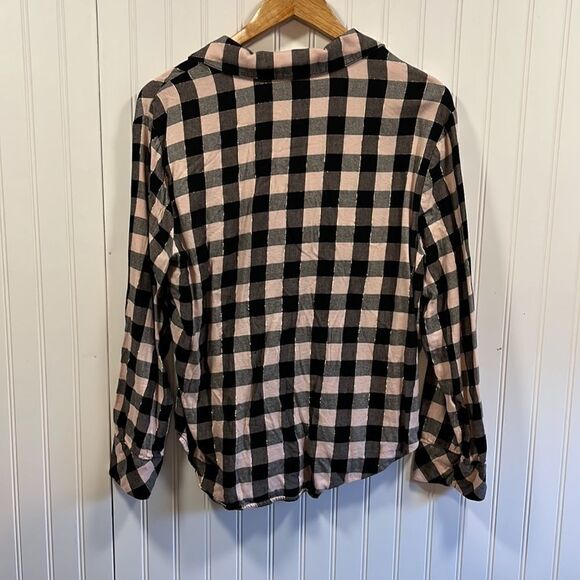 Victoria’s Secret checkered long sleeve pajama top - Picture 6 of 7